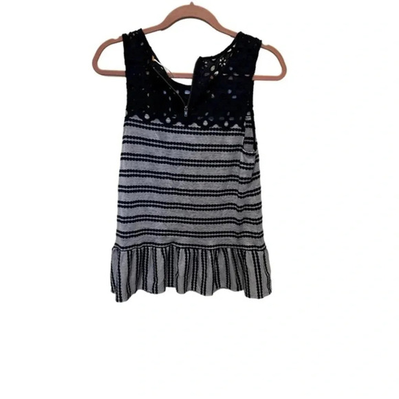 Free People Molly's Retro Eyelet‎ Peplum Tank Top S - Picture 3 of 5